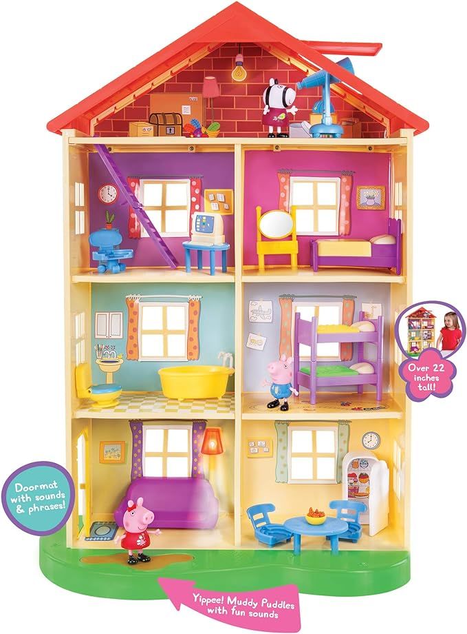 Peppa Pig's Lights & Sounds Family Home Feature Playset | Amazon (US)