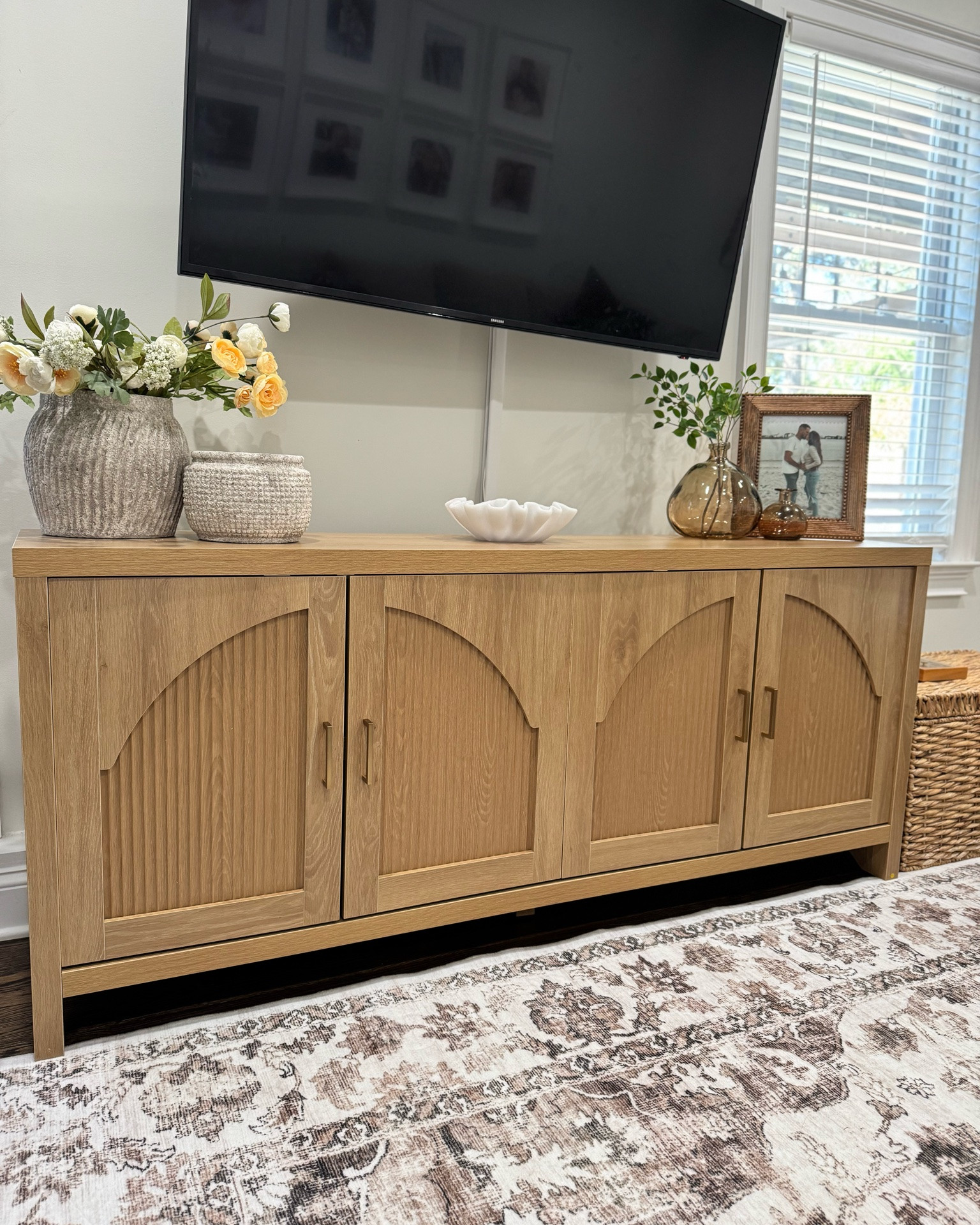 Tv console styling Inspo ✨🌿

#LTKOver40 #LTKSeasonal #LTKHome