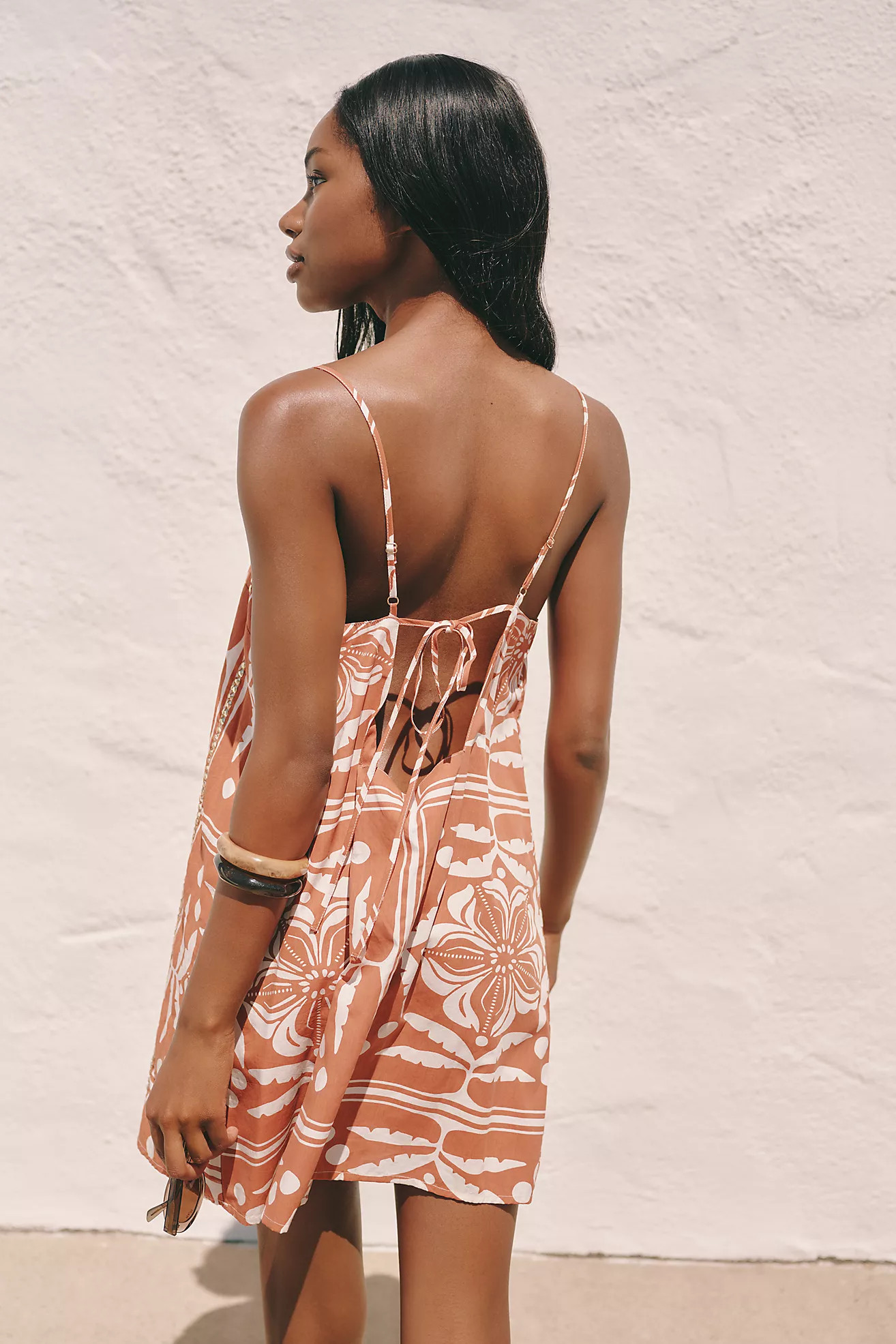 Celandine Cotton Printed Shift Dress | Anthropologie (US)