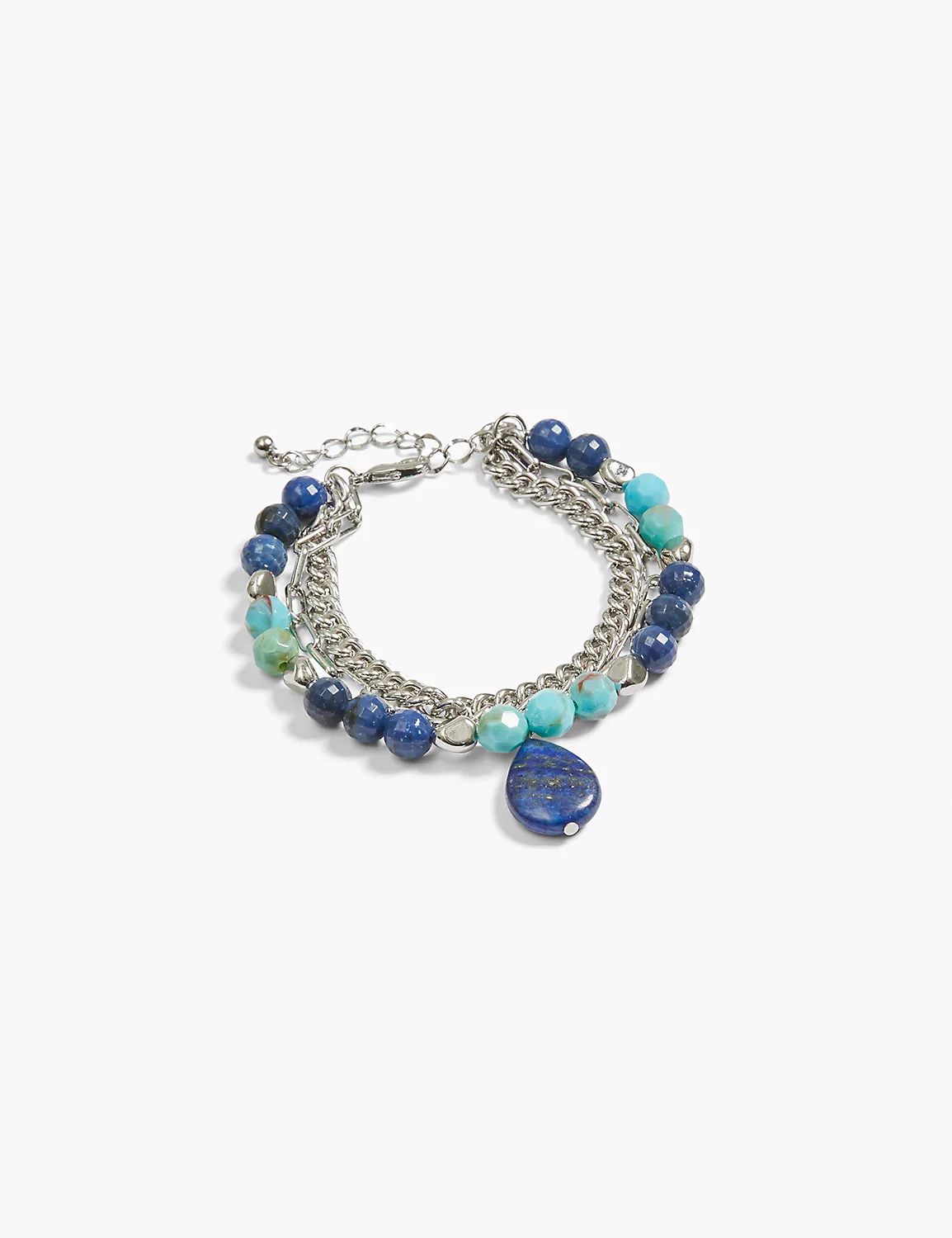 Blue Stone Layered Bracelet | LaneBryant | Lane Bryant (US)
