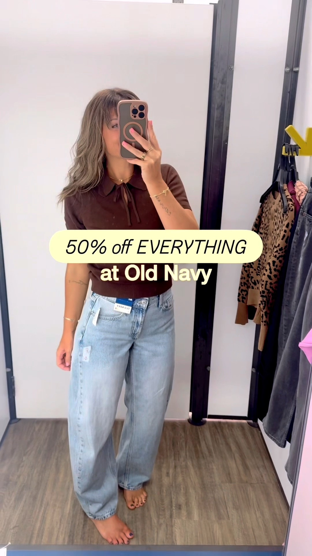 Old Navy SALE!! I grabbed *the* cutest pre-fall tops everrr. And these jeans??? OMG, I’m in love. I’m wearing an XS in everything, size 0 jeans (I always size down 1 in their denim from my true size 2). I’m 5’4 for reference! 


Teacher outfit
Workwear
Business casual 
Fall outfit
Fall transition
What to wear