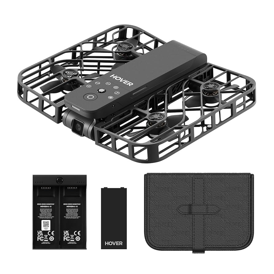 X1 Self-Flying Camera Black Combo with PU Case, Pocket-Sized Drone HDR Video Capture, Palm Takeof... | Amazon (US)