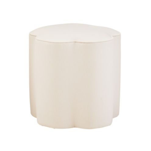 Prescott Stool Custom Upholstered Flower Shaped Ottoman | Ballard Designs, Inc.
