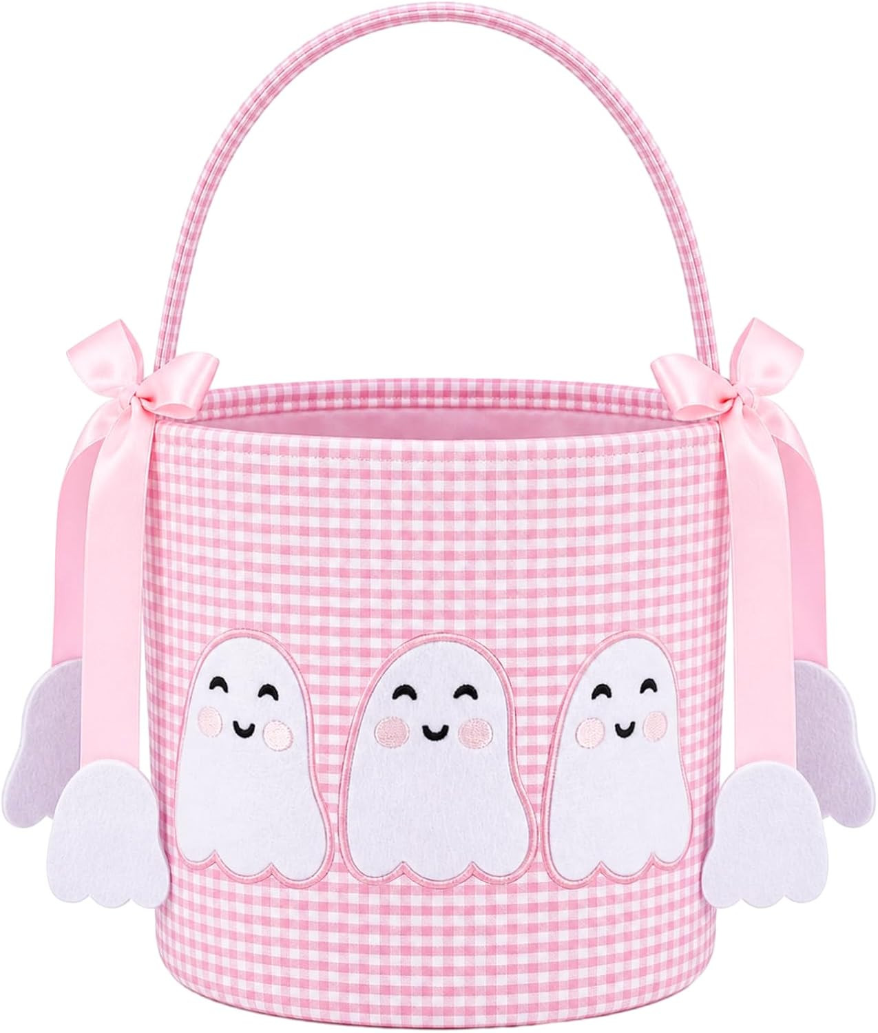 Pink Halloween Boo Basket Cute Trick or Treat Basket | Amazon (US)