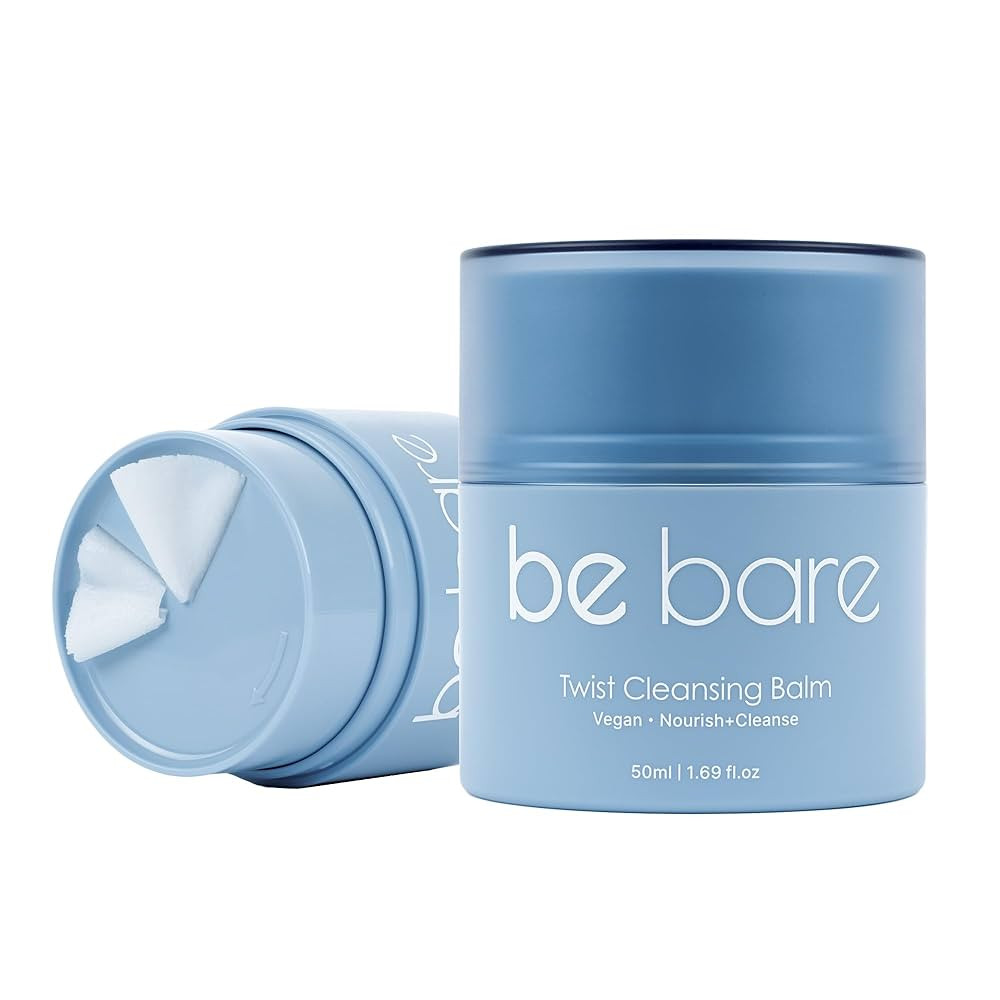 Bebare Twist Cleansing Balm with Hygienic Twist Dispenser: Cleanser for Heavy Makeup Removal, Hyd... | Amazon (US)