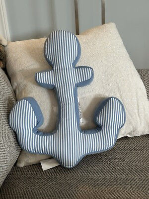 Target Room Essentials Anchor Shaped Toss Pillow 15”x 12.5” Summer Nautical NEW! | eBay US