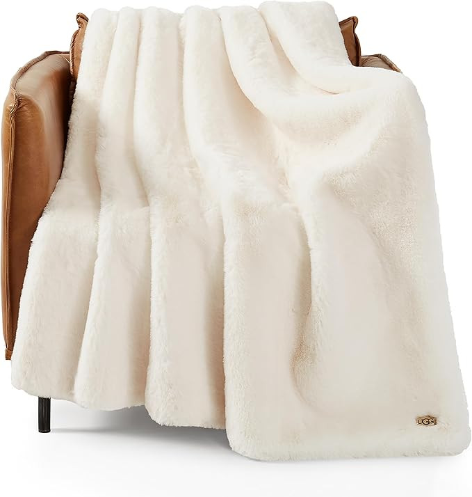 UGG 16796 Euphoria Plush Faux Fur Reversible Throw Blanket for Couch or Bed Luxury Hotel Style Ma... | Amazon (US)