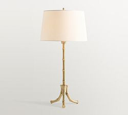 Cynthia Rowley Brass Bamboo Table Lamp (21") | Pottery Barn (US)