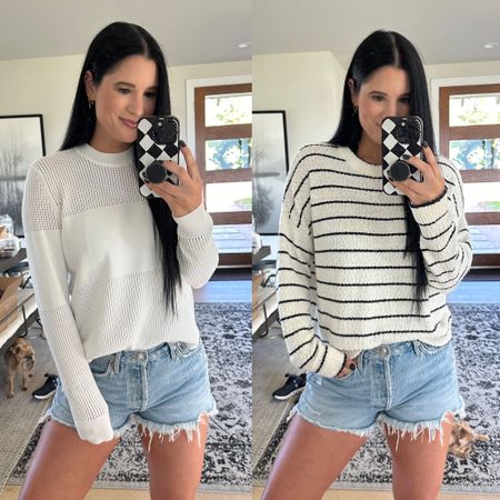 One of my go-to spring outfits! I love a lightweight sweater and this spring sweater from autumn cashmere is perfection! I’m in the size medium. Love the details!!

I linked a few cutoff short options too! This exact pair are the agolde Parker shorts.


#LTKstyletip #LTKfindsunder50 #LTKfindsunder100



#LTKFindsUnder50 #LTKStyleTip #LTKFindsUnder100