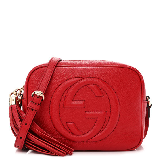Pebbled Calfskin Small Soho Disco Bag Tabasco Red | FASHIONPHILE (US)