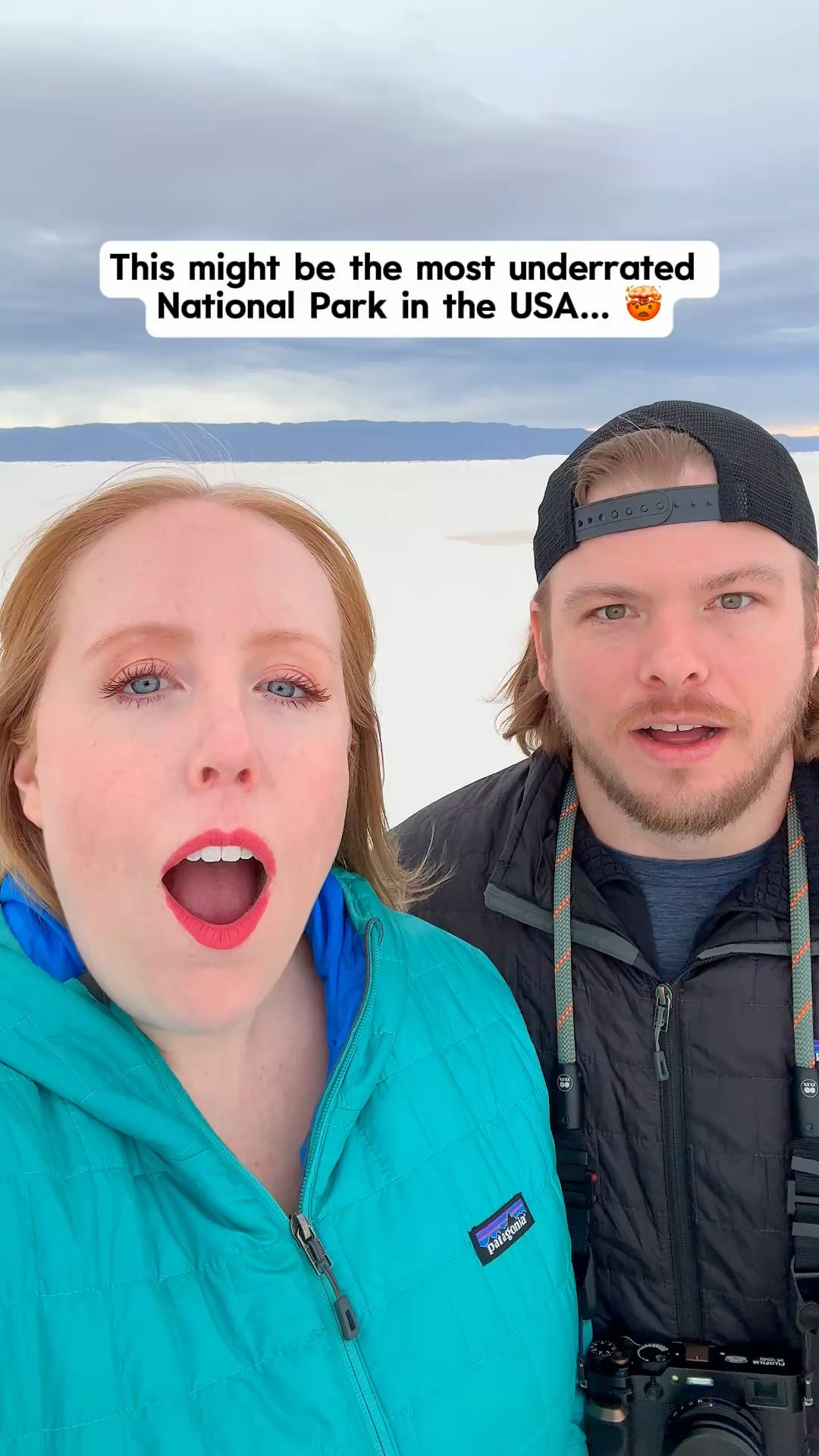 The last shot though!! 👀 Steal our perfect New Mexico road trip itinerary!👇🏼

💬 Comment “NEW MEXICO” and we’ll send you a DM with our New Mexico road trip mini guide (coming soon)! (Make sure you’re following to receive the DM!)

💜Follow @KatieOSheaAway for all the specific details you need to plan your dream trips!

This is one of the most epic and underrated National Parks we have ever visited! 

White Sands actually used to be a National Monument and now is one of the newest National Parks in the US! 😍 You’ll find a field of white sand dunes composed of gypsum crystals - some dunes reaching as high as 60 feet (18m)!

We captured these shots during our New Mexico Road Trip and hiking through the dunes on the Alkali Flats and Backcountry Camping trails! ☀️ It was absolutely INSANE when the sky turned pink, purple, orange, and blue and the dunes were these beautiful colors reflecting the sunrise and sunset.

AND one of the best parts was we had the park all to ourselves for sunrise and after sunset!! Unlike many national parks that are open 24/7, this park opens at 7 am and closes 30 minutes after sunset, meaning you won’t be able to catch sunrise in the park depending on the time of year. But you can apply for a special permit for early entry and late exit which allowed us to capture astrophotography!

📍White Sands National Park, New Mexico
 ✈️ Fly in to ELP or ABQ and rent a car to drive to the park

🏞️ Enter with a US National Park Pass or Pay $15-25 for a Standard Entrance Pass.

Is White Sands National Park on your USA bucket list? 🧐

💌SHARE this if you thought it was helpful! 😊🫶

💬 Comment “NEW MEXICO” and we’ll send you our New Mexico road trip mini guide! (Make sure you’re following to receive the DM!)

💜Follow @KatieOSheaAway to turn your bucket list into reality!

💬 Comment “SHOP” and we’ll DM you the info to shop this video and our fave hiking gear!

#nationalpark #newmexico #roadtrip #newmexicotravel #southwestroadtrip #usaroadtrip #usatravel#epicroadtrip #adventuretravel #hikingcouple #whitesands #usatravel #whitesandsnationalpark travel outfit 

#LTKTravel #LTKActive #LTKWatchNow