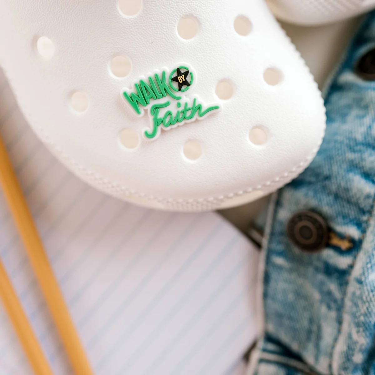 Walk by Faith Shoe Charm | Dear Heart