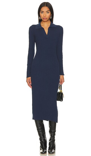 Luciana Dress in Navy | Revolve Clothing (Global)