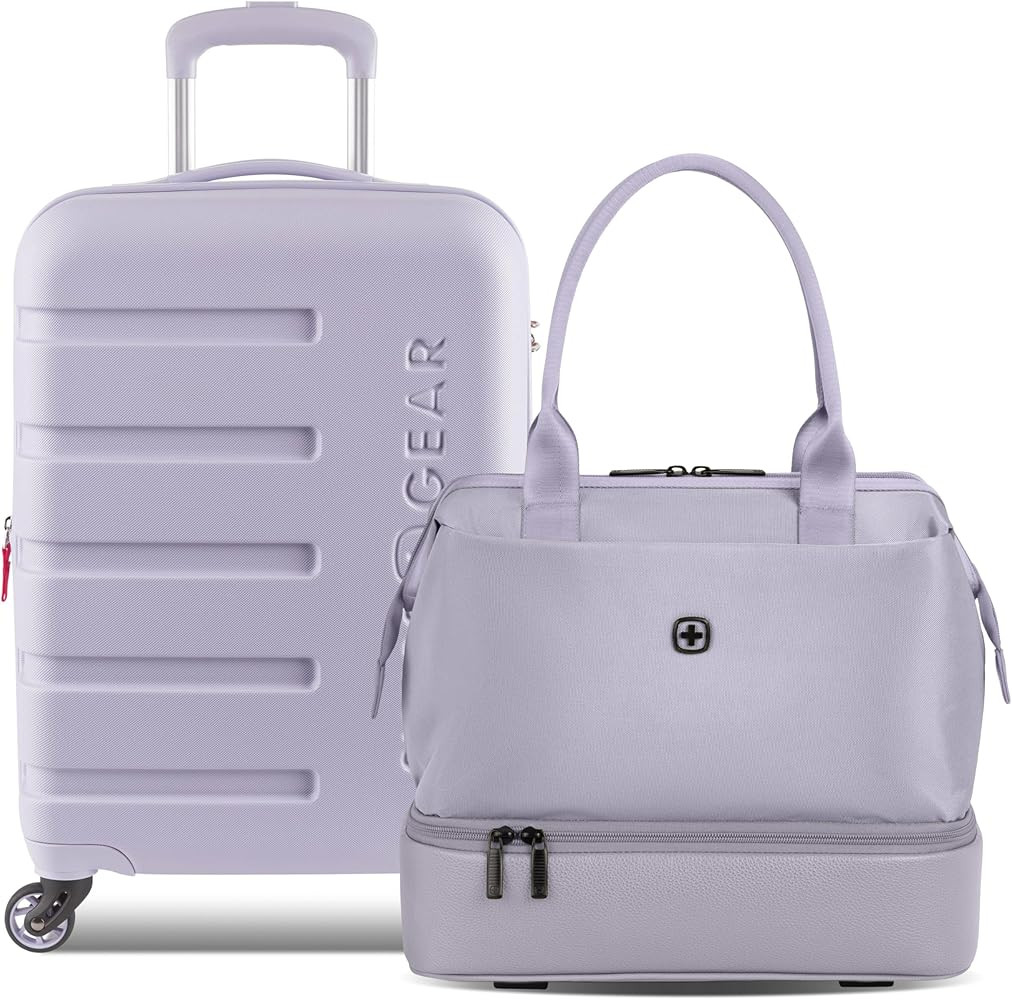 SWISSGEAR Signature Hardside Expandable Carry-On Spinner & Mini Weekender Tote Set, ABS Construct... | Amazon (US)