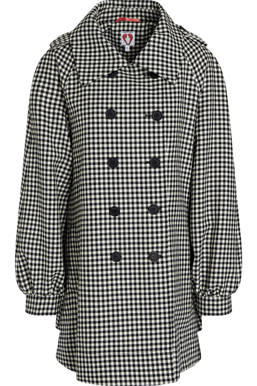 Lana double-breasted gingham wool coat | The Outnet (US and CA)