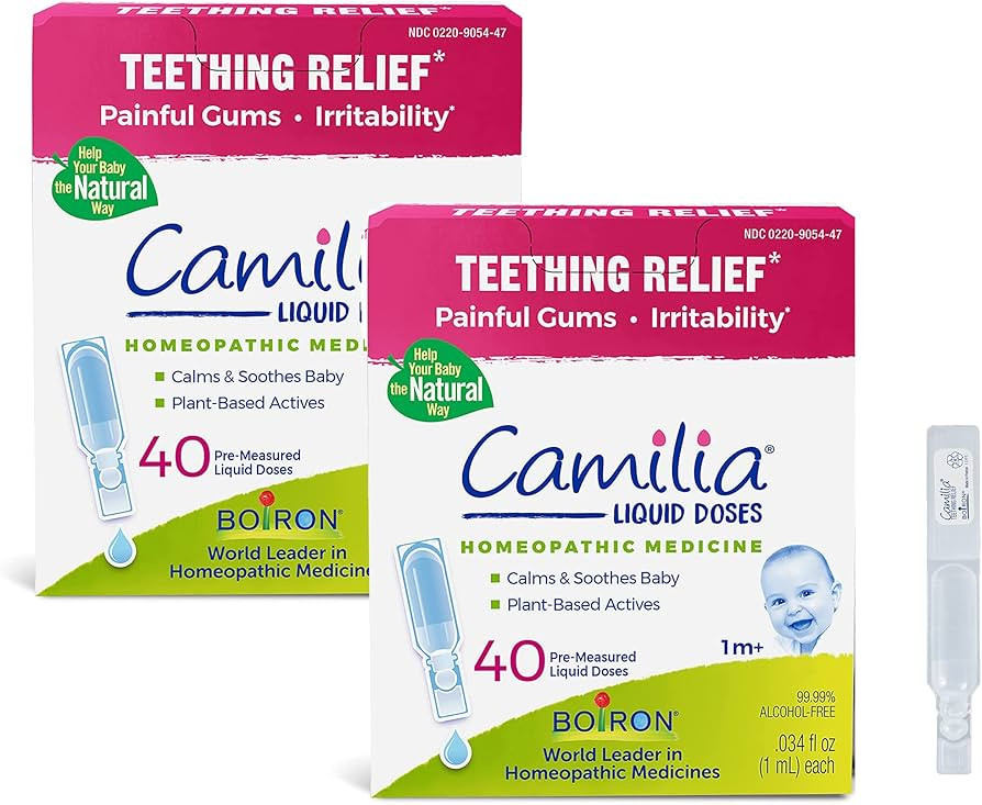 Boiron Camilia Drops 40 Count (Pack of 2) Relief of Painful or Swollen Gums and Irritability in B... | Amazon (US)