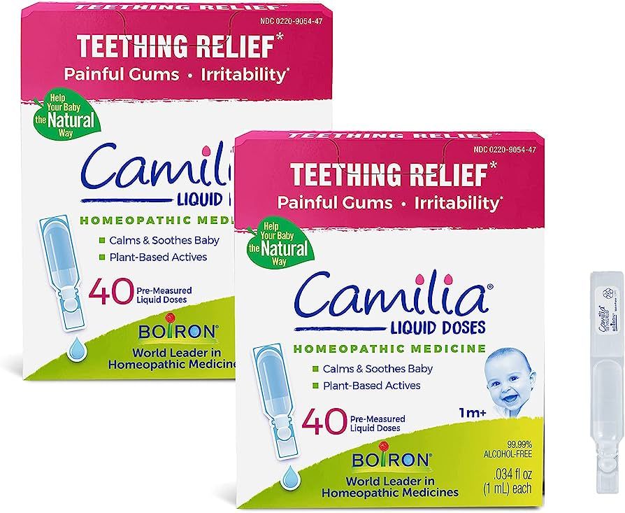 Boiron Camilia Drops 40 Count (Pack of 2) Relief of Painful or Swollen Gums and Irritability in B... | Amazon (US)