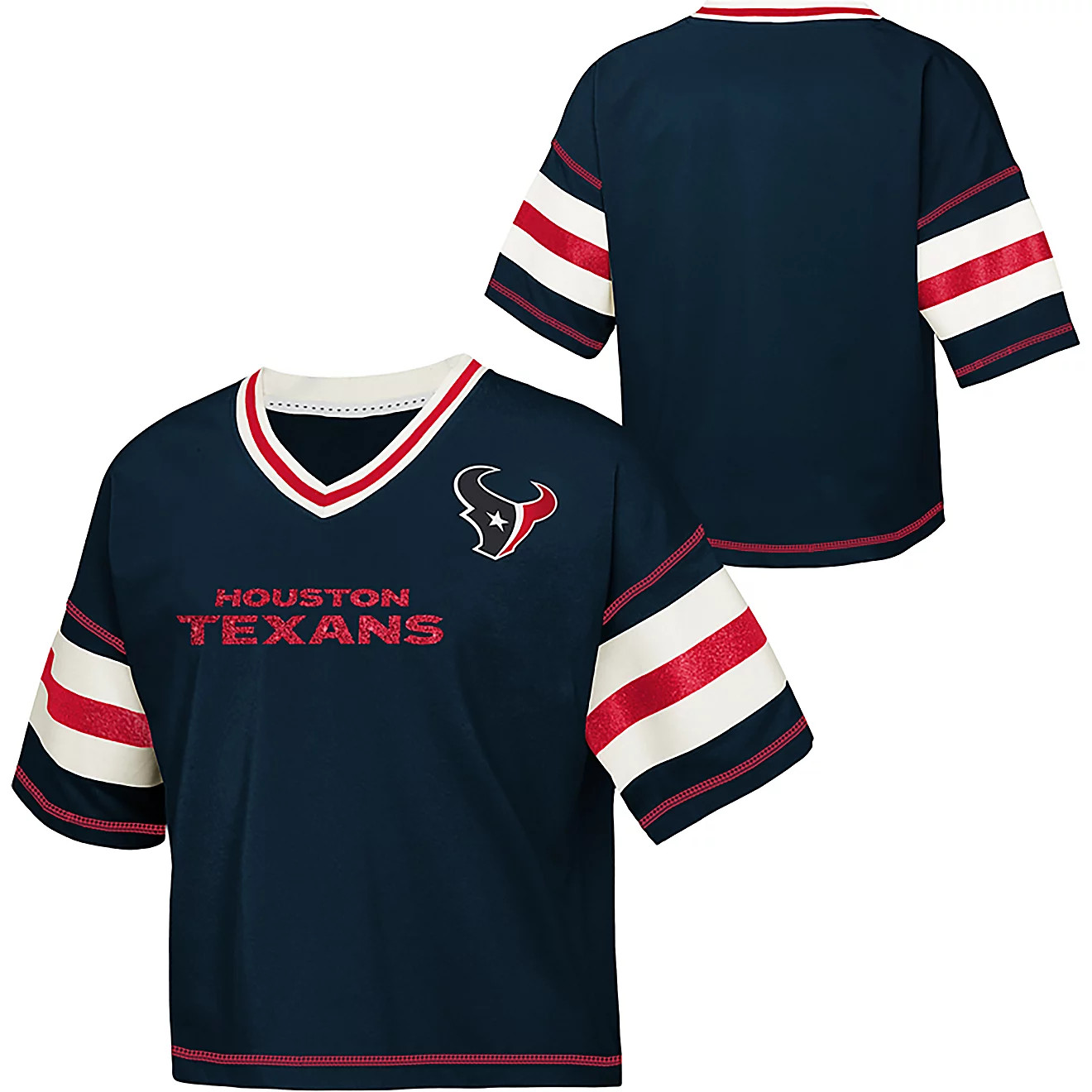 Outerstuff Girls' Texans Grid Iron Jersey T-shirt | Academy Sports + Outdoors