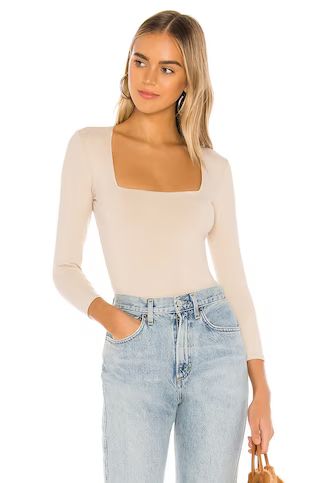 Free People Truth Or Square Bodysuit in Nude from Revolve.com | Revolve Clothing (Global)