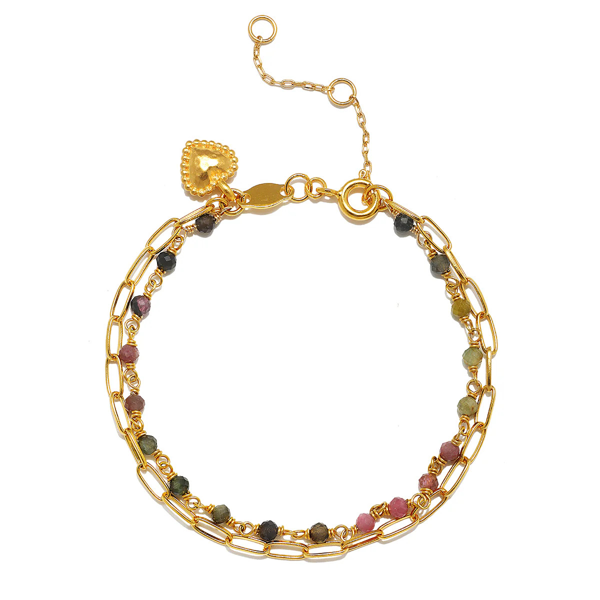 Walk with Love Tourmaline Chain Bracelet | Satya Jewelry