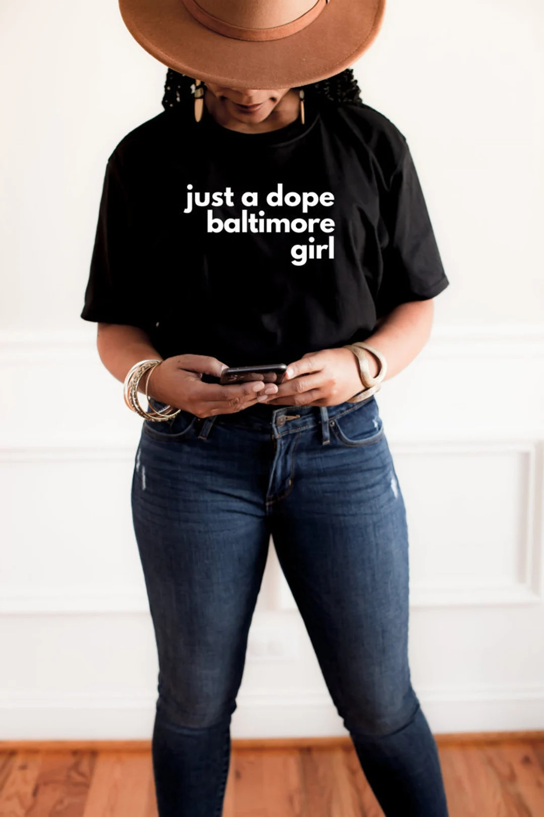 Dope Baltimore Girl Unisex Fit T-shirt  White Font - Etsy | Etsy (US)