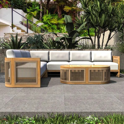 Acacia 6 - Person Patio Conversation Sets With Cushions | Wayfair North America