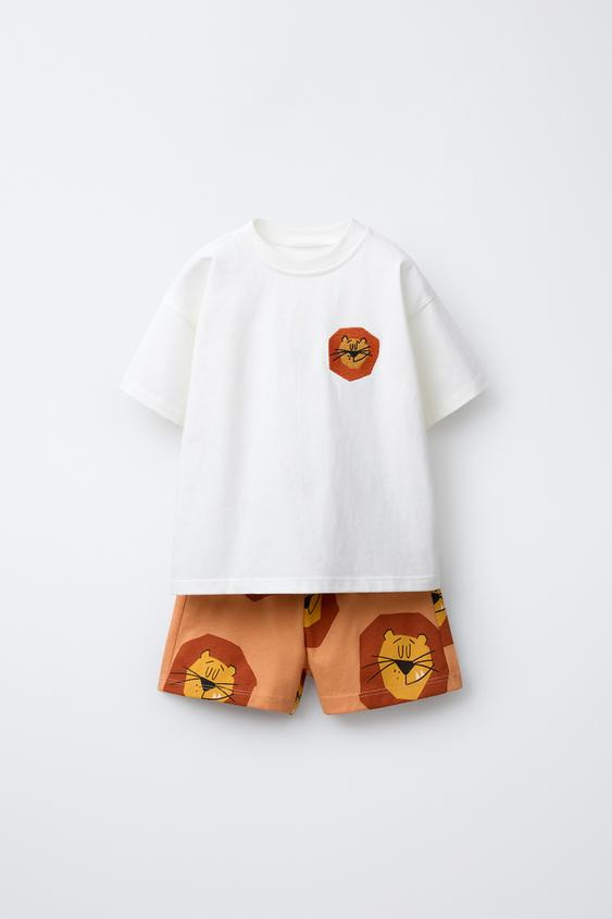 LIONS T-SHIRT AND BERMUDA SET | Zara US