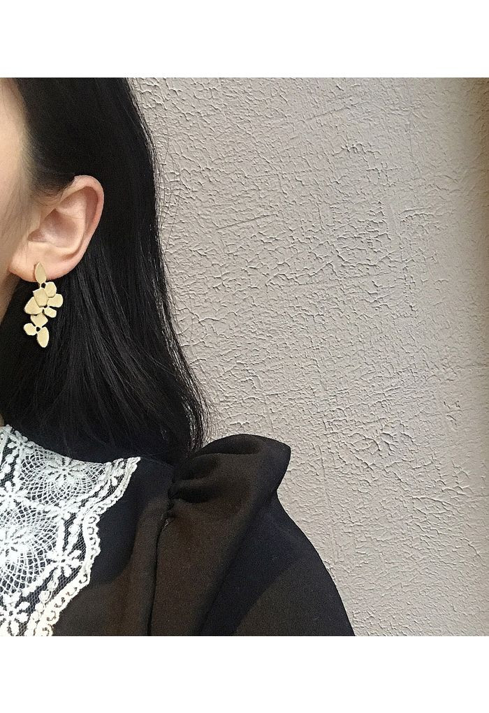 Flower Leaves Drop Earrings | Chicwish