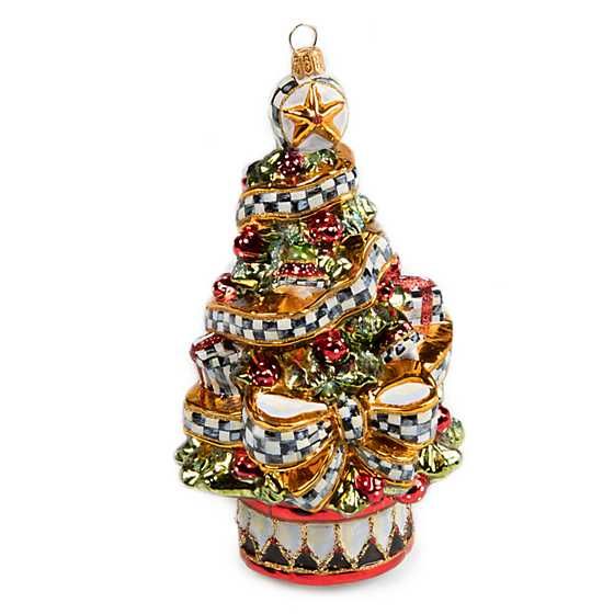 Glass Ornament - Courtly Ribbon Tree | MacKenzie-Childs