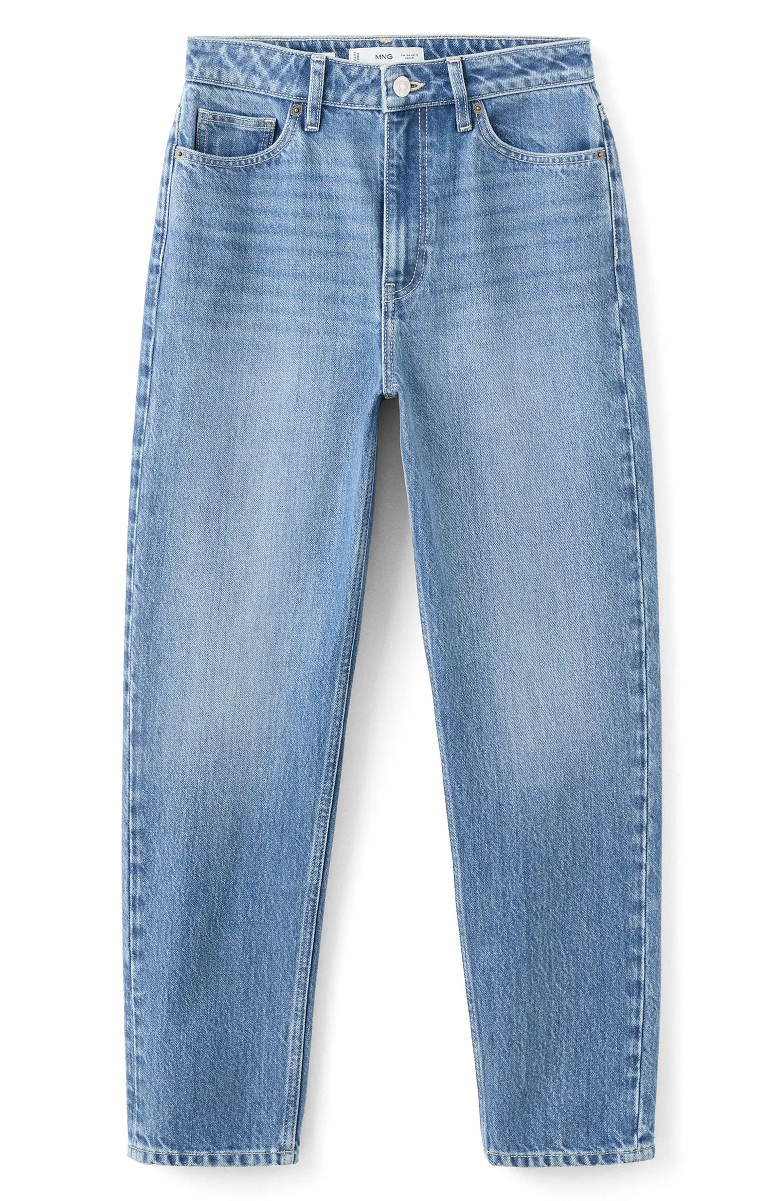 MANGO Crop Mom Jeans | Nordstrom | Nordstrom
