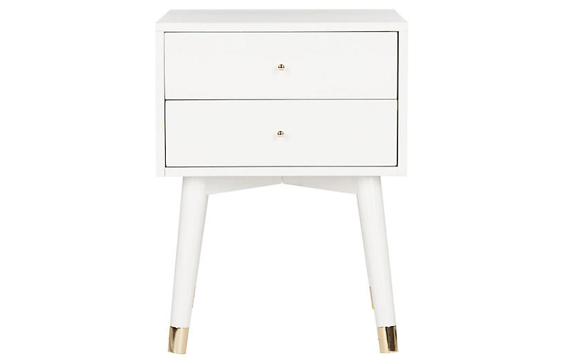 Lyla Nightstand, White | One Kings Lane