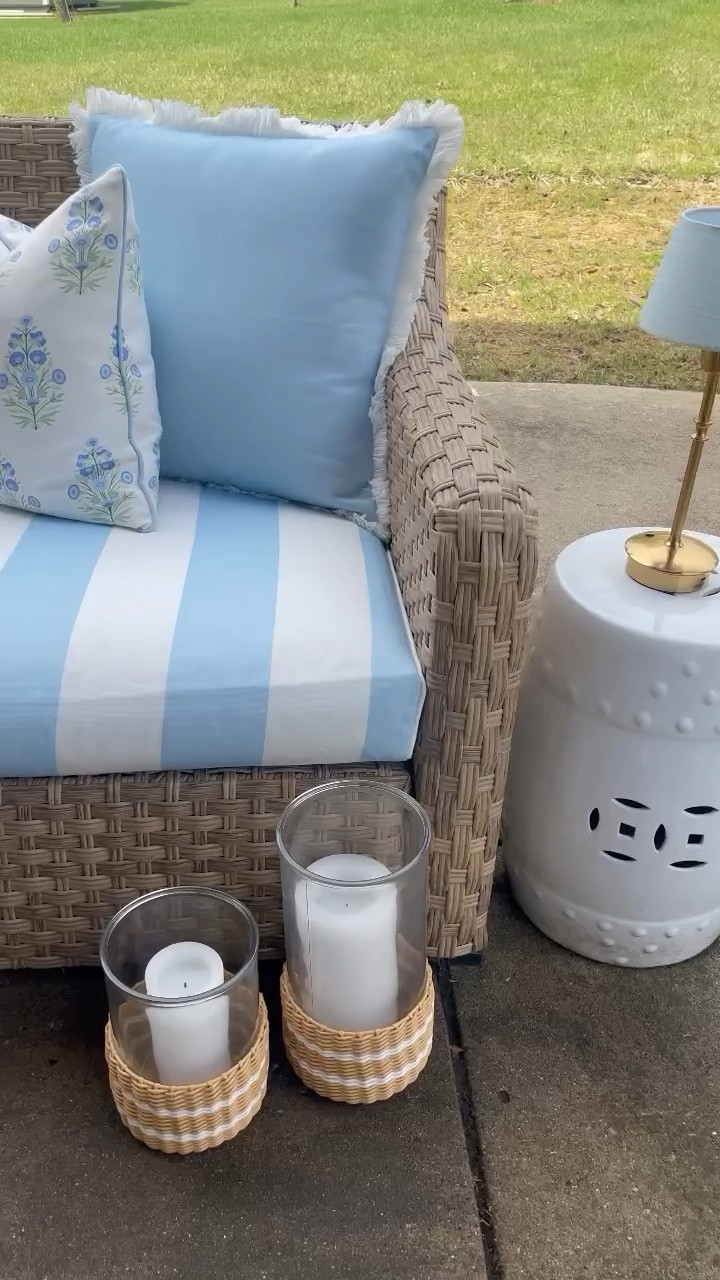 Are you ready for patio season?! ☀️ I can’t believe these blue and white striped cushion covers are from Amazon!! Snag a pair to refresh your patio and create a classic coastal vibe! 🌊 

Why I’m loving them:
Water repellant
Invisible zipper
Adjustable straps
Contrasting piping 
Indoor/Outdoor use

Like & say SHOP for info✨

Classic coastal, coastal style, classic coastal home, coastal home, coastal living, patio, patio decor, outdoor decor, patio refresh, home refresh, blue and white, blue and white decor, outdoor cushions, outdoor pillows, Amazon, Amazon home 

#coastal #amazon #spring #patio 

Comment SHOP below to receive a DM with the link to this post on my LTK ⬇ https://liketk.it/67AU4