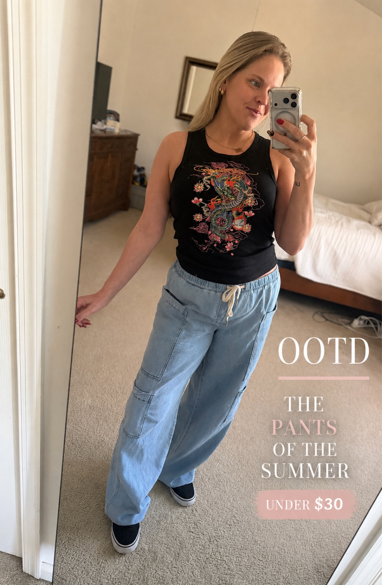 These y2k cargo pants will be a staple in my closet all spring & summer long 👏🏼👏🏼
On sale under $30 on Amazon!
Paired it with this trendy Ed hardy tank - tagging a bunch because I’m OBSESSED🔥 

#LTKWomens #LTKfinds #springoutfit #summer #trends #amazonfashion #under50 #casualootd #affordable #springfashion #trending #summerdenim

#LTKSaleAlert #LTKMidsize #LTKootd