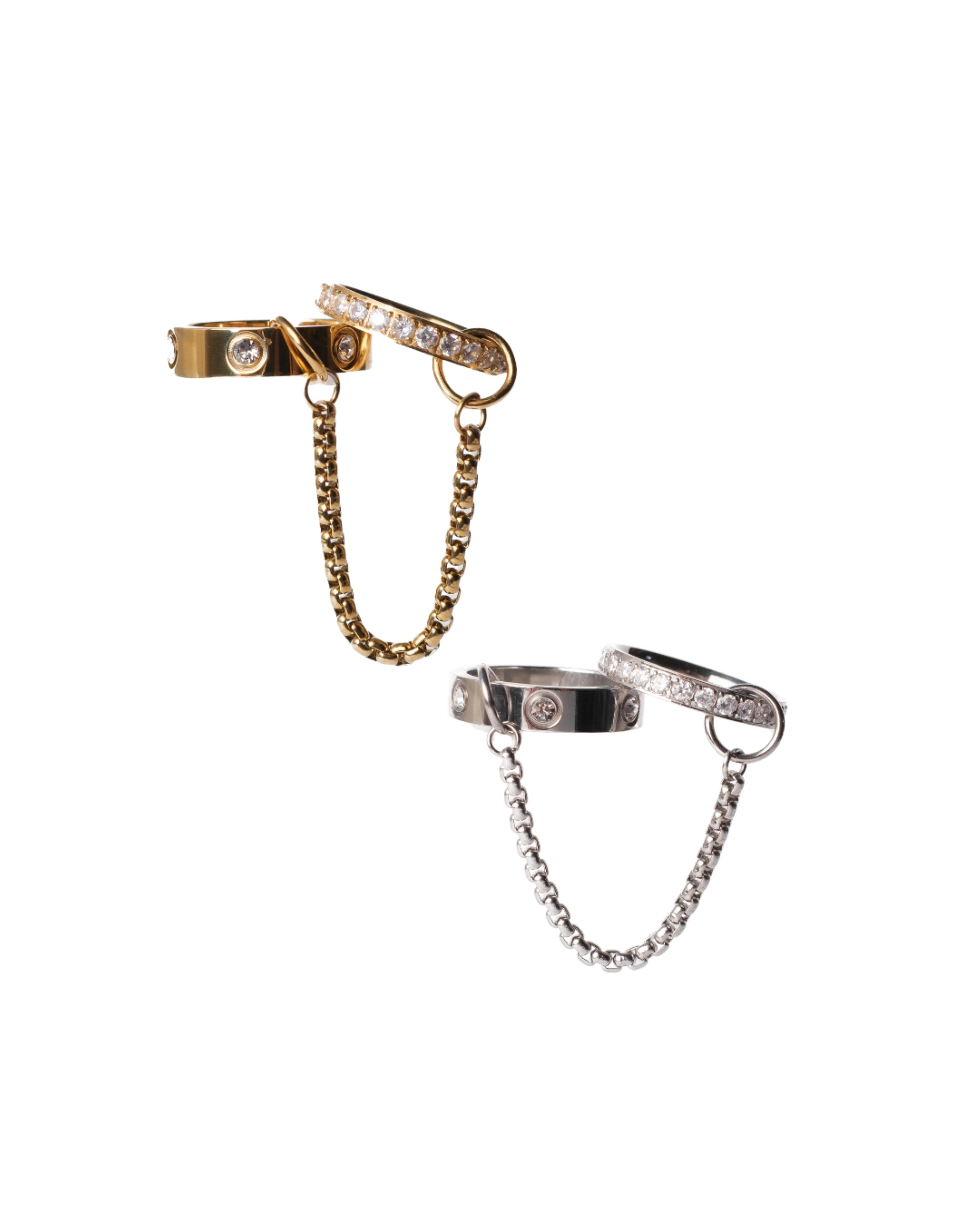 Chain Reaction 316L Stainless Steel Ring | KC Chic Designs