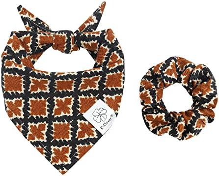 Dog Bandanas Floral Dog Scarf Washable Kerchief Bibs Bandana Accessories for Medium Large Dogs Pet | Amazon (US)