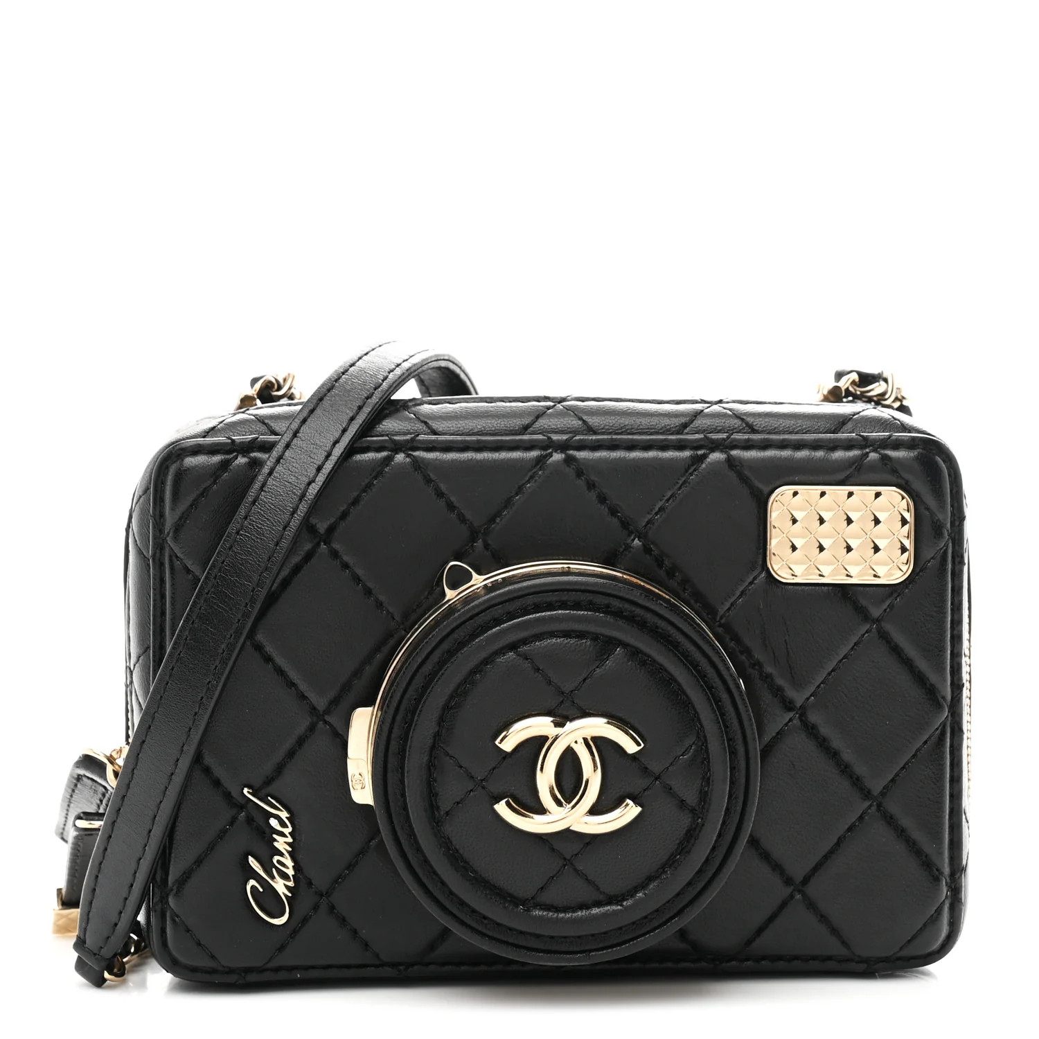 Chanel Lambskin Quilted Coco Click Bag Black 1855603 | FASHIONPHILE (US)