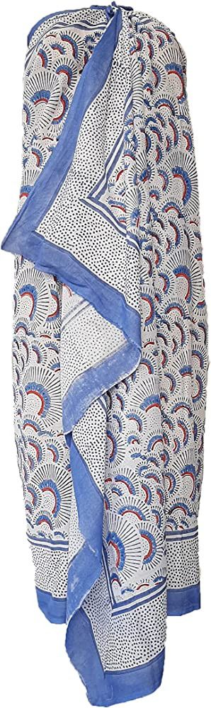 Namo Handicraft Women's Cotton Floral Printed Sarong for Women's Summer Beachwear | Amazon (US)