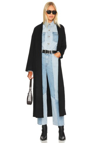 Dagny Mixed Wash Jean in Light & Mid Blue | Revolve Clothing (Global)