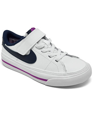 Nike Little Girls Court Legacy Stay-Put Closure Casual Sneakers from Finish Line & Reviews - Fini... | Macys (US)