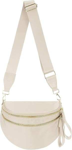 Pure Colour Crossbody Bag Bum Bag for Women,Spacious Purse Fanny Packs Belt Bag,Oversized Bum Bag... | Amazon (US)