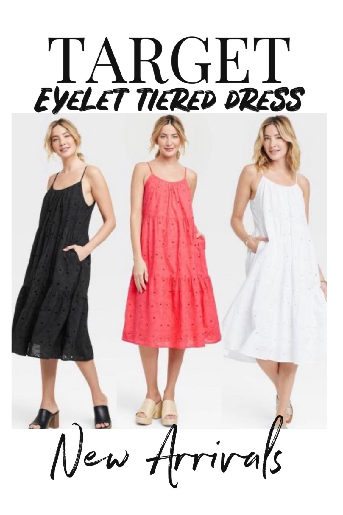 New at Target eyelet tiered dress 

#LTKunder50 #LTKtravel #LTKstyletip