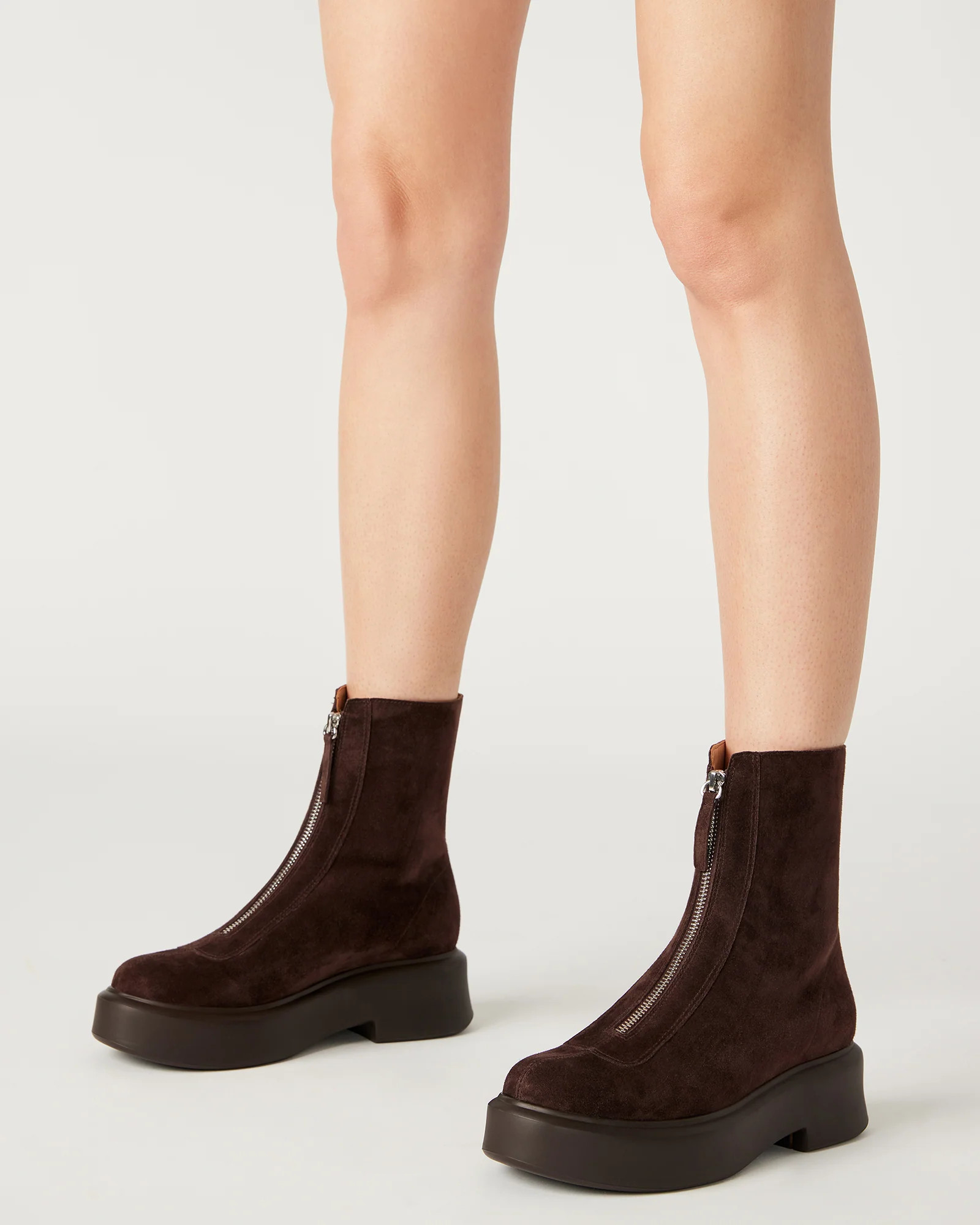 JONES Brown Suede Ankle Booties | Women's Designer Boots | Steve Madden (Canada)