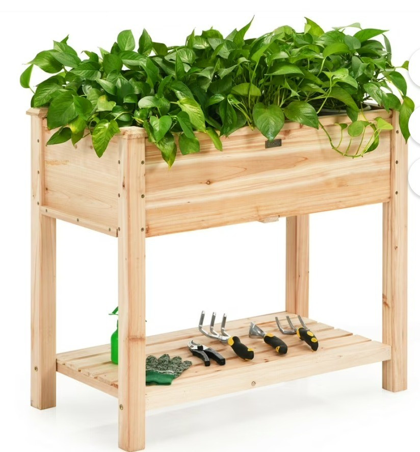 Patiojoy Raised Garden Bed Elevated Wood Planter Box Stand for Vegetable Flower

#LTKSeasonal #LTKfoodie #LTKHome