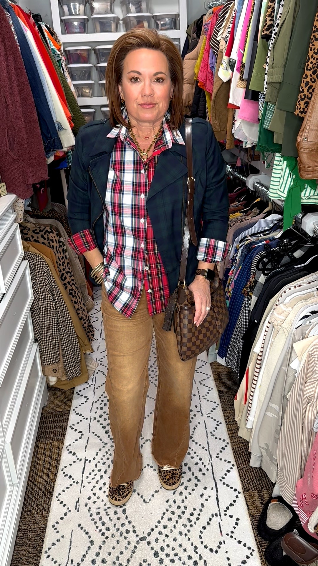 Effortless fall layering with a classic-meets-casual vibe 🍂

This outfit is proof that timeless staples never fail. I styled a plaid button-down layered under a tailored jacket with wide-leg neutral pants for an easy, pulled-together look that works for errands, casual workdays, or weekend plans. Finished it off with leopard sneakers and a structured crossbody for comfort without sacrificing style.

This is one of my favorite formulas for transitional weather: layers you can mix, match, and rewear all season long.

Shop each piece here and save this look for later inspiration.

⸻

fall outfit ideas
casual fall outfits for women
everyday fall outfit
layered fall outfit
classic fall outfit
timeless fall style
plaid shirt outfit women
plaid button down outfit
women’s plaid shirt styling
fall layering outfit
neutral fall outfit
wide leg pants outfit
wide leg pants for fall
brown wide leg pants outfit
neutral pants outfit women
fall workwear casual
smart casual fall outfit
women over 40 fall outfits
women over 50 fall fashion
midlife fashion inspiration
comfortable fall outfit
errands outfit women
weekend casual outfit
polished casual outfit
leopard sneaker outfit
leopard print shoes outfit
comfortable walking shoes outfit
crossbody bag outfit
designer inspired crossbody bag
fall jacket outfit women
tailored jacket outfit
lightweight fall jacket
fall closet staples
capsule wardrobe fall
classic wardrobe essentials
transitional weather outfit
fall neutrals outfit
mixing prints outfit
plaid and leopard outfit
chic casual outfit women
amazon fall fashion
amazon fashion finds
affordable fall outfits
budget friendly fall fashion
LTK fall outfit
LTK style inspo
everyday outfit inspiration
easy fall outfits women


#LTKgrwm #LTKFindsUnder50 #LTKootd