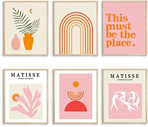 XBYGIMI Matisse Wall Art - Boho Wall Art Prints Set of 6, Boho Wall Decor, Minimalist Wall Art Ro... | Amazon (CA)