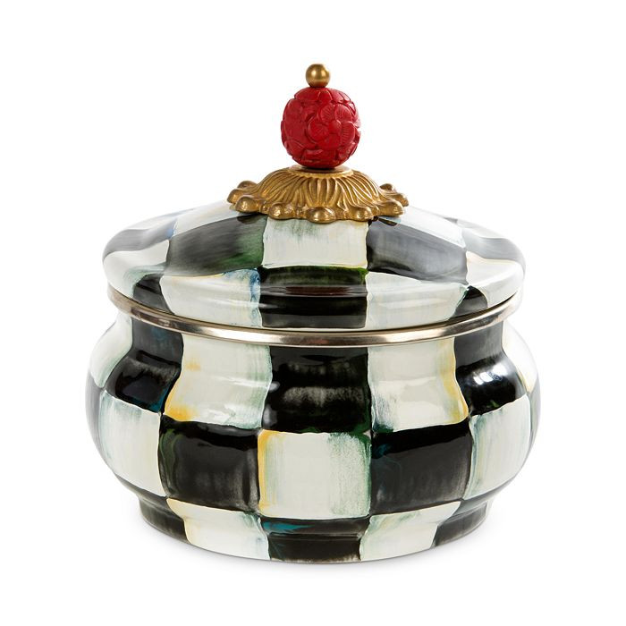 Courtly Check Enamel Squashed Pot | Bloomingdale's (US)