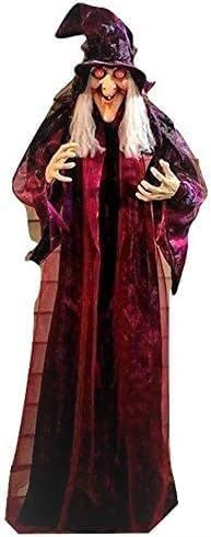 Life Size Hanging Talking Witch - Animated Halloween Witch with Sound Activation and Red Eyes for... | Amazon (US)