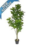 AMERIQUE Gorgeous & Dense 6' Fiddle Leaf Fig Tree Artificial Silk Plant with UV Protection, with Nur | Amazon (US)