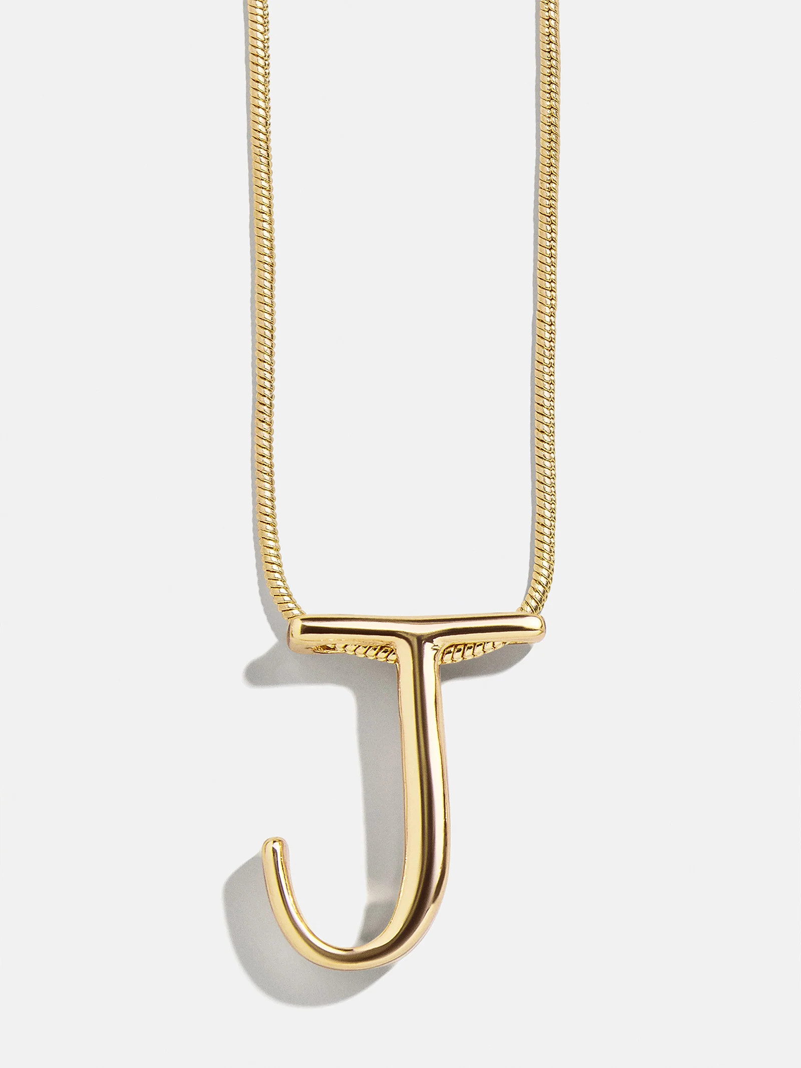 Classic Script Initial Necklace - Classic Script - J | BaubleBar