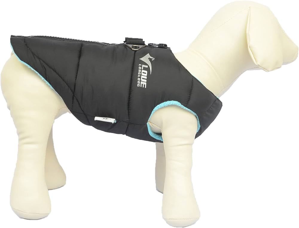 Dog Winter Jacket, Waterproof Windproof Dog Winter Vest Super Warm Polar Fleece Dog Winter Clothe... | Amazon (US)